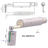 Dimensioni Tastatore speciale ARW-KS133 per rugosimetro ARW-BT300